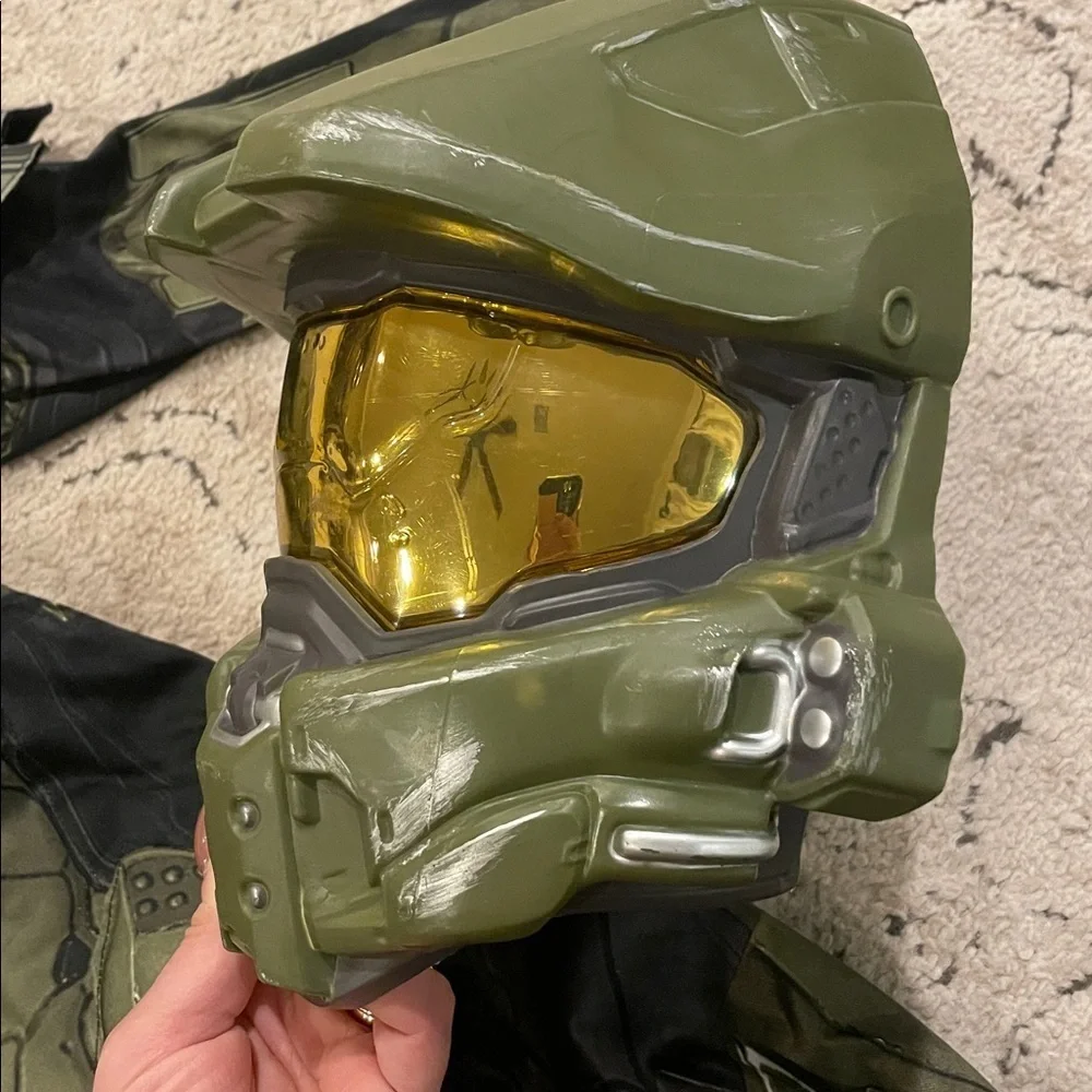 HALO Green and Black Sci-Fi Costume Suit